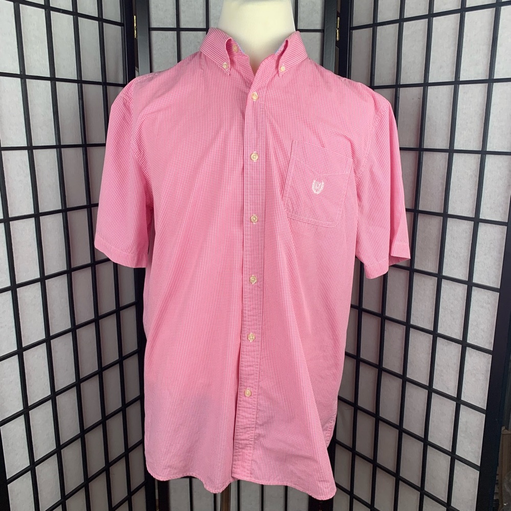 Chaps Short Sleeve Buttoned Shirt. Men’s size XL